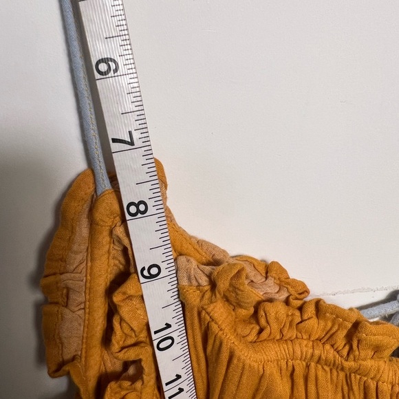 148. Zara orange blue tie dye maxi 100% cotton sz US M fits large - Picture 8 of 9